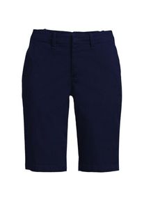 LANDS' END Chino-Bermudas, Damen,  Blau, Elasthan/Baumwoll-Mischung, by Lands' End