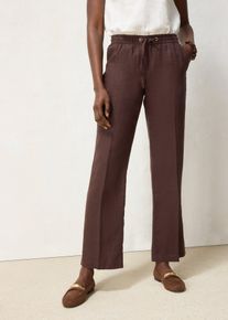 bonprix Schlupfhose aus reinem Leinen, braun, Gr.50, hochwertige weite Hose aus reinem Leinen, aus Leinen