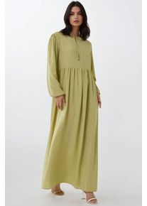 Maxikleid mit A-Linien-Schnitt und Rundhalsausschnitt