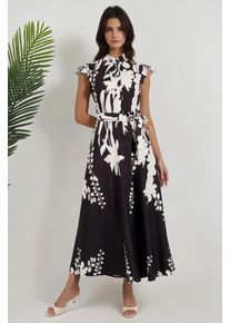 Blumiges Tippet Maxi-Kleid