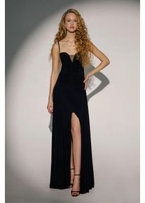 V-Ausschnitt Maxikleid mit Schlitz