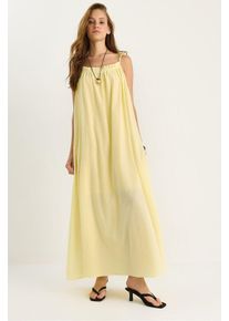 Maxikleid mit R&uuml;schendetails