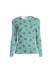 LANDS' END Schnelltrocknendes UPF 50 Sonnenschutz-Badeshirt, Damen,  Gr&uuml;n, Nylon-Mischung, by Lands' End