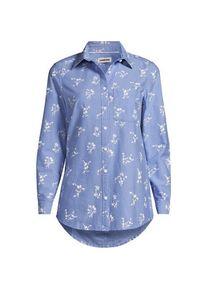 LANDS' END Langarm Oxford-Hemdbluse f&uuml;r Damen, Damen, size: regular, Blau, Baumwolle, by Lands' End