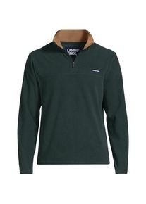 LANDS' END Anyweather Fleece-Pullover mit Rei&szlig;verschluss, Herren,  Gr&uuml;n, Polyester, by Lands' End
