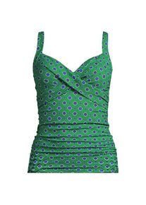 LANDS' END Tankinitop CHLORRESISTENT mit V-Ausschnitt f&uuml;r Damen, Damen, size: regular, Gr&uuml;n, Nylon-Mischung, by Lands' End