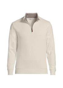 LANDS' END Rei&szlig;verschluss-Pullover aus Bedford-Ripp f&uuml;r Herren, Herren, size: regular, Elfenbein, Baumwolle, by Lands' End