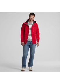 LANDS' END Verstaubare wasserdichte Regenjacke f&uuml;r Herren, Herren, size: regular, Rot, Polyester, by Lands' End