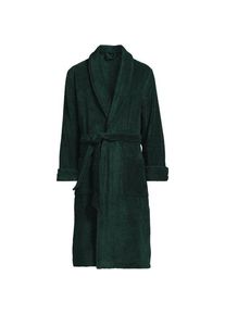 LANDS' END Bademantel aus t&uuml;rkischem Frottee f&uuml;r Herren, Herren, size: regular, Gr&uuml;n, Baumwolle, by Lands' End
