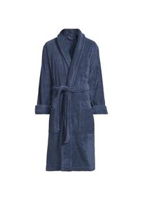 LANDS' END Bademantel aus t&uuml;rkischem Frottee, Herren,  Blau, Baumwolle, by Lands' End