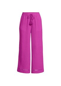 LANDS' END 7/8-Schlupfhose aus Musselin f&uuml;r Damen in Plus-Gr&ouml;&szlig;e, Damen, size: plus, Pink, Baumwolle, by Lands' End