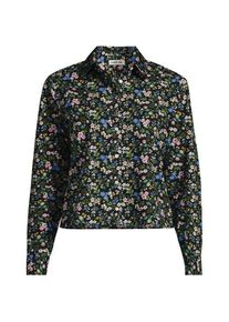 LANDS' END Kurze, b&uuml;gelfreie Hemdbluse f&uuml;r Damen in Petite-Gr&ouml;&szlig;e, Damen, size: petite, Gr&uuml;n, Baumwolle, by Lands' End