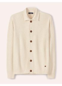 Walbusch Gerippter Polo-Cardigan