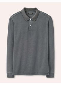 Walbusch Langarmpolo aus weicher Baumwolle