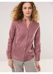 Walbusch Extraglatt Stehkragen Bluse V-Auss