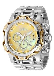 Invicta Fusion 49171 Herrenarmbanduhr - Quartz Uhrwerk - Edelstahl mit Goldenem Zifferblatt - 54 mm