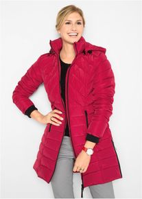 bonprix Long-Steppjacke mit Wattierung, rot, Gr.52, Wattierte Steppjacke in sch&ouml;ner Long-Form