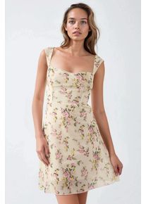 Punkte-T&uuml;ll-Mini-Kleid