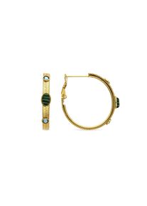 Luxenter Ohrringe mit Malachit-Finish in 18-karat-Gold &ndash; Reus