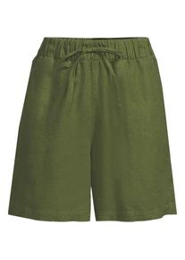 LANDS' END Premium Reinleinen-Schlupfshorts, Damen,  Gr&uuml;n, Leinen, by Lands' End