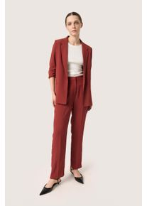 Soaked in Luxury Pants Suiting Gerade Passform Russet Brown