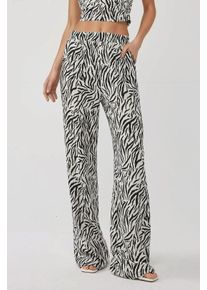 Hosen mit weitem Bein im Zebrastreifen-Muster