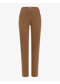 Raphaela by Brax Damen Five-Pocket-Hose Style PAMINA OLIO, denim hellbraun, Gr. 36