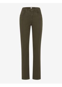 Brax Damen Five-Pocket-Hose Style CAROLA DARK KHAKI Gr&uuml;n Khaki, gr&uuml;n - khaki, Gr. 34