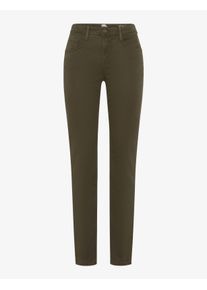 Brax Damen Five-Pocket-Hose Style MARY DARK KHAKI Gr&uuml;n Khaki, gr&uuml;n - khaki, Gr. 34