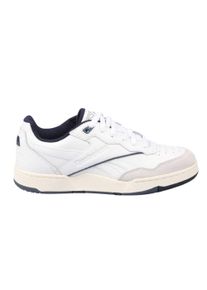 Reebok - "BB 4000 II" Sneaker f&uuml;r Herren, Leder (Wei&szlig;/Marine)