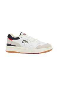 Lacoste - "Lineshot" Sneaker f&uuml;r Herren, Leder, Ortholite-Sohle (Naturwei&szlig;)