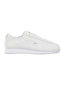 Lacoste - "Club" Sneaker f&uuml;r Damen, Leder (Wei&szlig;)
