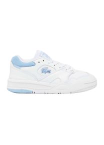 Lacoste - "Lineshot" Sneaker f&uuml;r Damen, Leder (Wei&szlig;/Blau)