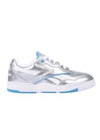 Reebok - "BB 4000 II" Metallic Sneaker f&uuml;r Damen, Leder (Silber)
