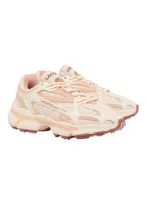 Lacoste - "L003 2K24" Sneaker f&uuml;r Damen, Wildleder, Klobiger Absatz (Pink)