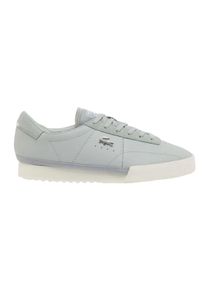 Lacoste - "Aura" Sneaker f&uuml;r Damen, Leder, Gerippte Sohle (Grau/Wei&szlig;)