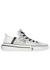 Skechers - "Snoop Dogg" Bandana Muster Sneaker f&uuml;r Herren (Wei&szlig;/Schwarz)