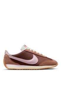 Nike - "Waffle Debut" Sneaker f&uuml;r Damen, Wildleder, Keilabsatz (Braun/Pink)