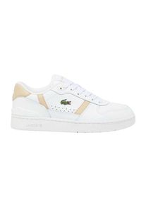 Lacoste - "T-Clip Set" Sneaker f&uuml;r Damen, Leder (Wei&szlig;)