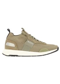 BOSS - Logo Sneaker f&uuml;r Herren, Jerseyware (Gr&uuml;n)