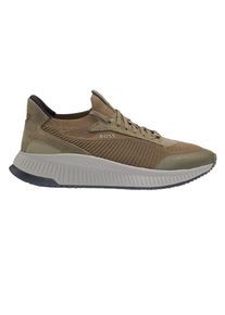 BOSS - "TTNM EVO" Sneaker f&uuml;r Herren, Wildleder (Dunkelgr&uuml;n)