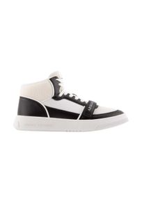 Armani Exchange - Sneaker f&uuml;r Herren, Hoch geschnitten (Wei&szlig;/Schwarz)