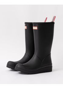 Hunter Play Tall Gummi Damen Schwarze Gummistiefel