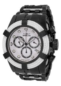 Invicta Bolt 48606 Herrenuhr - Quarzwerk - Edelstahl mit wei&szlig;em Zifferblatt - 53 mm