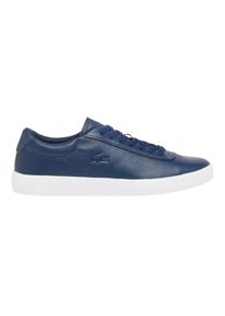 Lacoste - "Baseshot" Sneaker f&uuml;r Herren, Leder (Marine/Wei&szlig;)