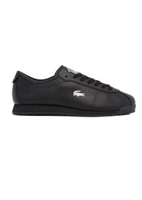 Lacoste - "Club Low" Sneaker f&uuml;r Herren, Leder, niedrig geschnitten, Flach (Schwarz)