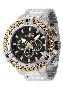 Invicta Bolt 48158 Herren Uhr - Quartz Bewegung - Edelstahl mit Schwarzem Zifferblatt - 54 mm