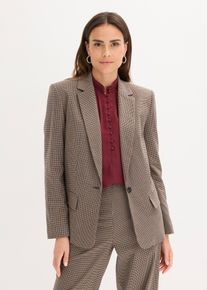 bonprix karierter Blazer, braun, Gr.46, eleganter karierter Blazer