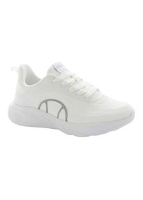 Ellesse - "Como" Logo Sneaker f&uuml;r Damen, Niedrig geschnitten (Wei&szlig;/Silber)