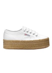 Superga - "2790" Sneaker f&uuml;r Damen, Seil, Plattform-Absatz (Wei&szlig;)